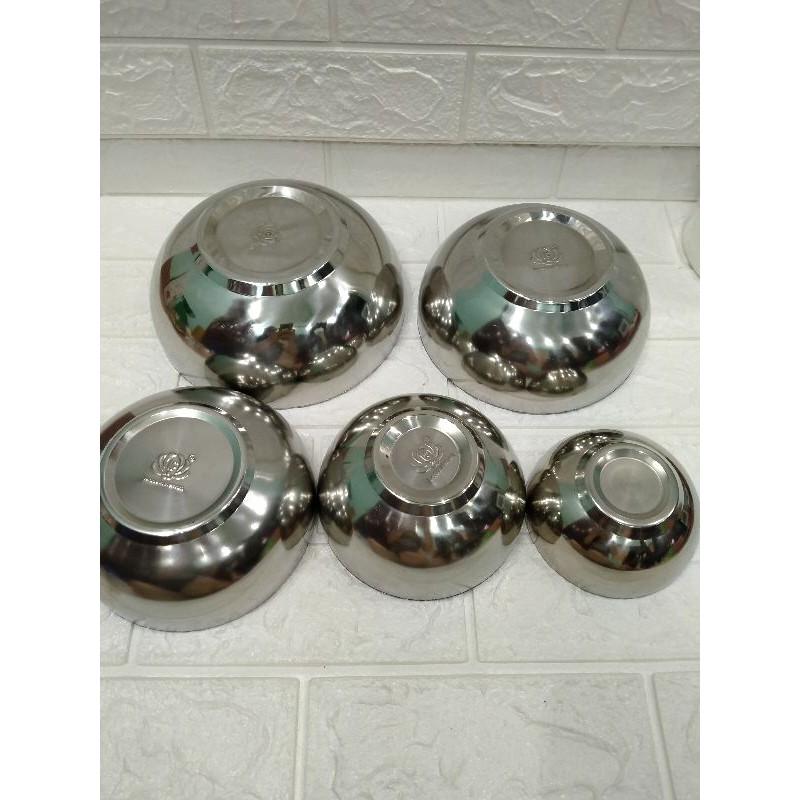 Bát  inox 2 lớp chống nóng, có 5size