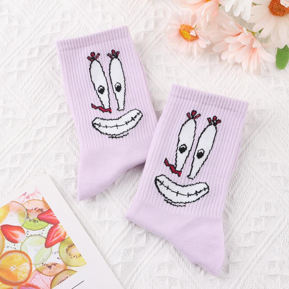 NIUYOU Vớ Co Giãn Giữ Nhiệt Lạnh In Họa Tiết Hoạt Hình Spongebob Cho Nữ
