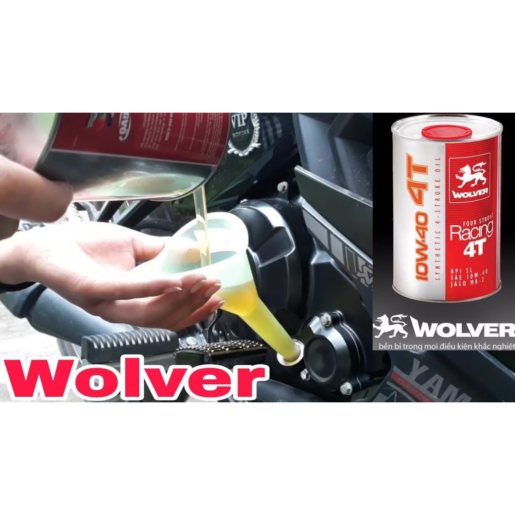 Wolver Racing 10W40 800ml - Nhớt xe máy cao cấp Nhập Đức