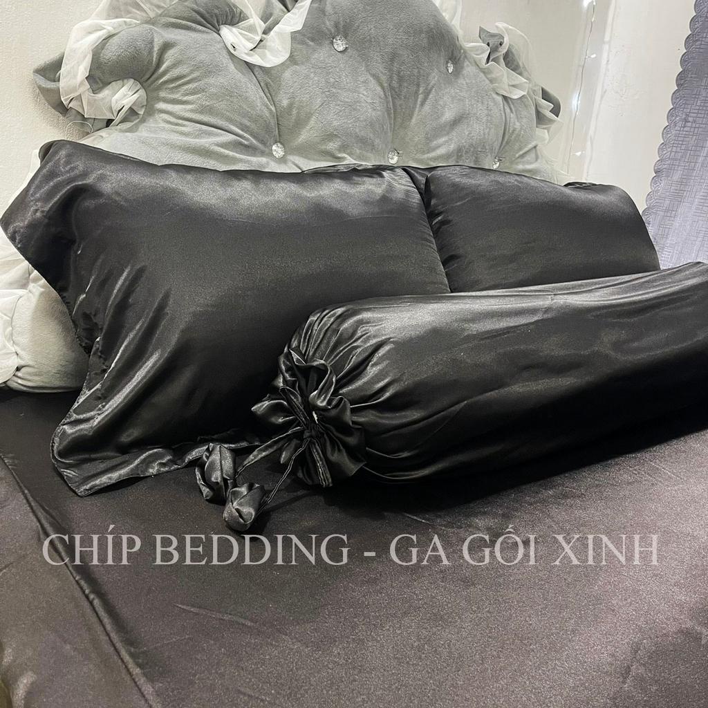 TRỌN BỘ DRAP PHI LỤA THÁI TUẤN HÀNG LOẠI 1 - ĐEN - ĐỦ KÍCH THƯỚC( ẢNH THẬT SHOP CHỤP)