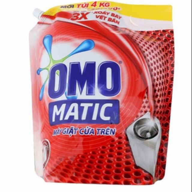 Nước giặt omo matic 4kg cho máy giặt cửa trên