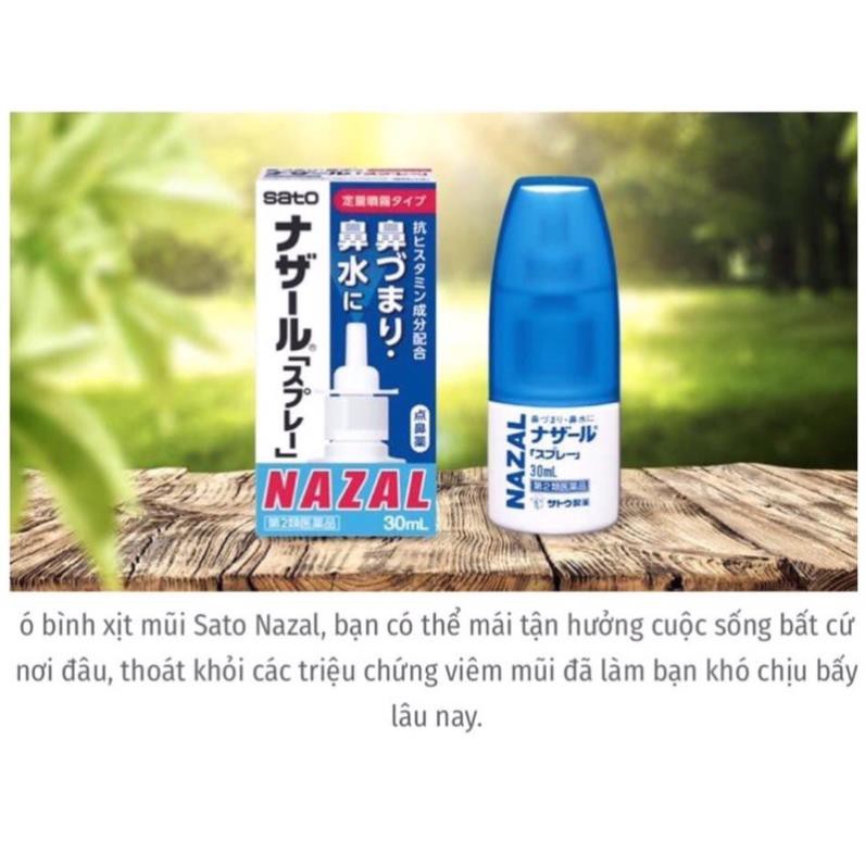 Xịt mũi xoang Nazal Nhật Bản 30ml chính hãng hiệu quả tức thì .