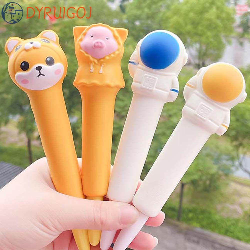 Bút Gel Giảm Căng Thẳng Hình Búp Bê Hoạt Hình Sáng Tạo Cho Bé Gái