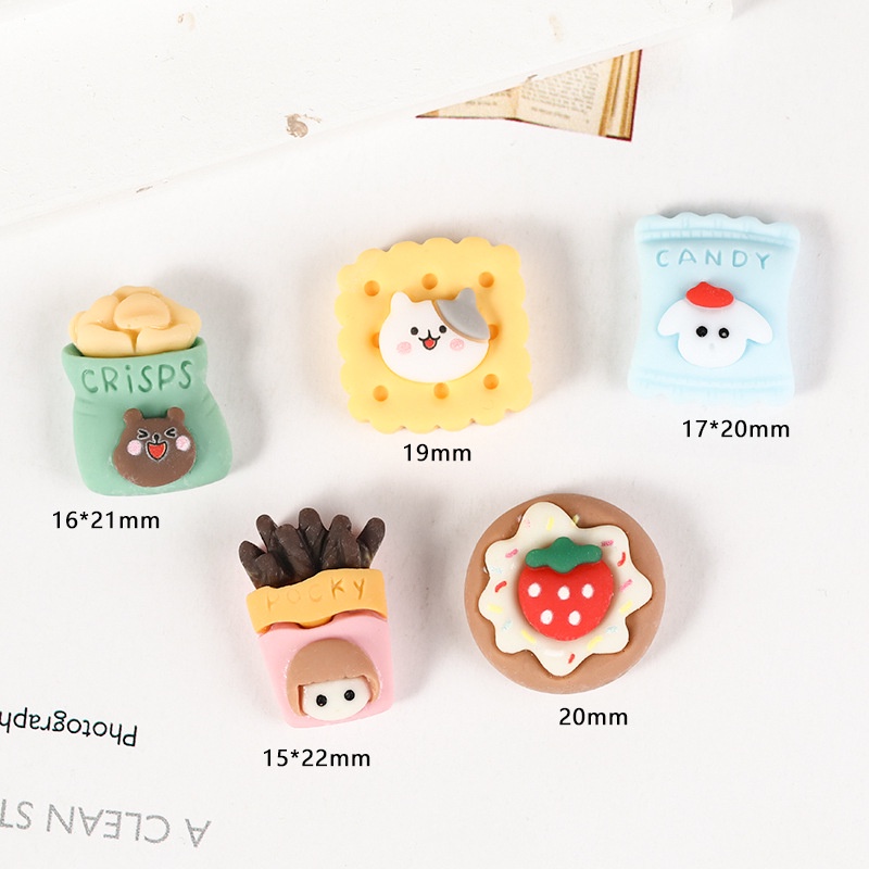 Phụ Kiện Trang Trí Ốp Điện Thoại Hình Bánh Quy Hoạt Hình Dễ Thương