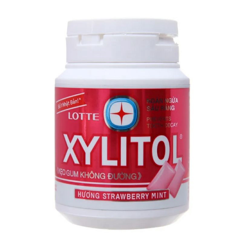 Kẹo gum Xylitol không đường hũ 58g các vị