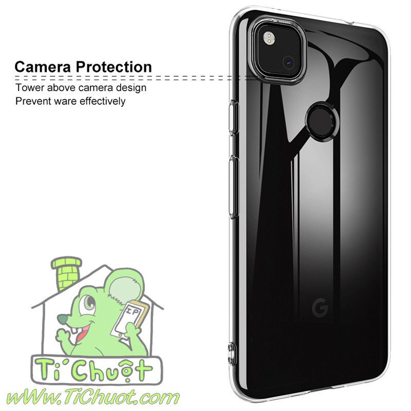 [Loại Tốt] Ốp lưng Google Pixel 4A Silicon Dẻo trong suốt