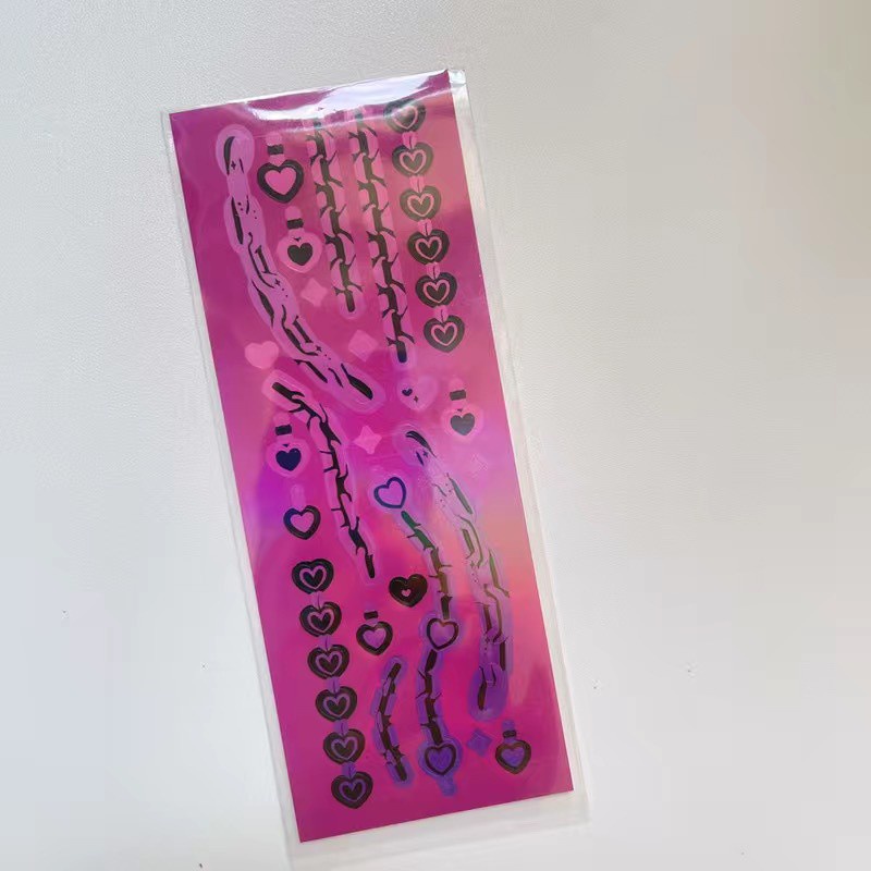 Sticker màu hologram laser kiểu Hàn Quốc trang trí DIY