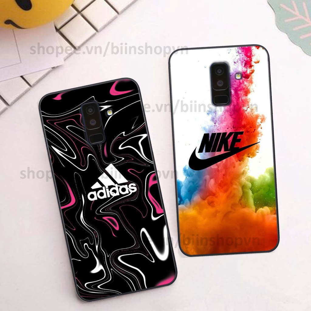 Ốp Samsung J8 in hình thương hiệu nhiều màu sắc thể thao cá tính thời trang