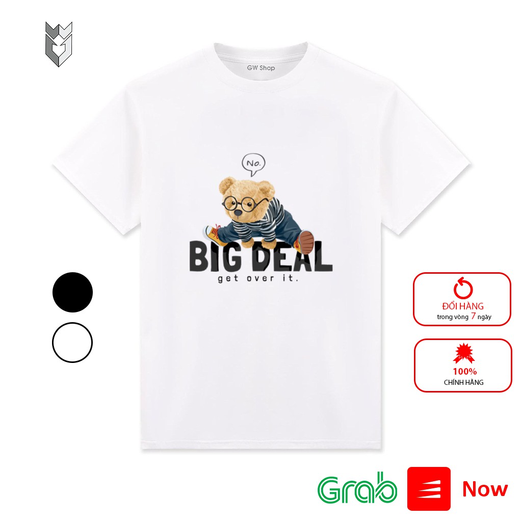 【FREE SHIP】Áo thun nam nữ Unisex tay ngắn in BIG DEAL, vải cotton co dãn 4 chiều - GW SHOP