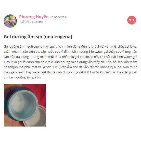 Kem dưỡng ẩm Neutrogena Water Gel - Gel Cream -Water-gel (da dầu)⚡ Chính Hãng ⚡ | BigBuy360 - bigbuy360.vn