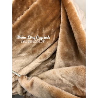 THẢM LÔNG MÀU DA BÒ - 1M x 1m6