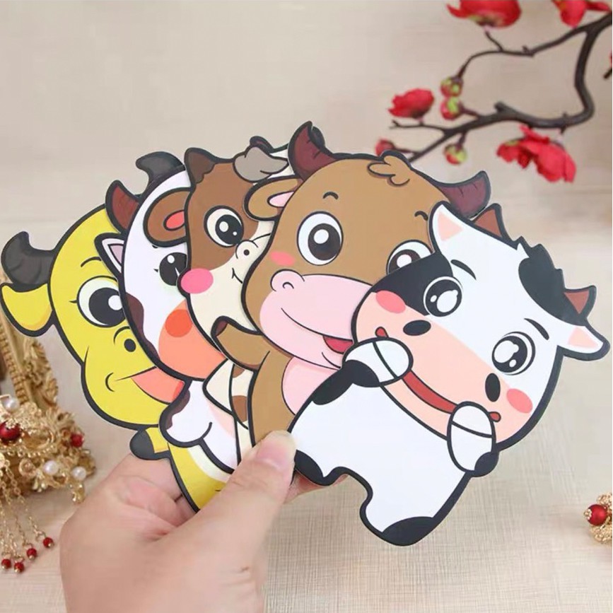 5 Bao Lì Xì 2021 Chibi Tân Sửu Hoạt Hình Chibi Đủ Mẫu Bìa Cứng Chuẩn Loại 1, To Dày và Chắc Chắn [Được Chọn Mẫu]