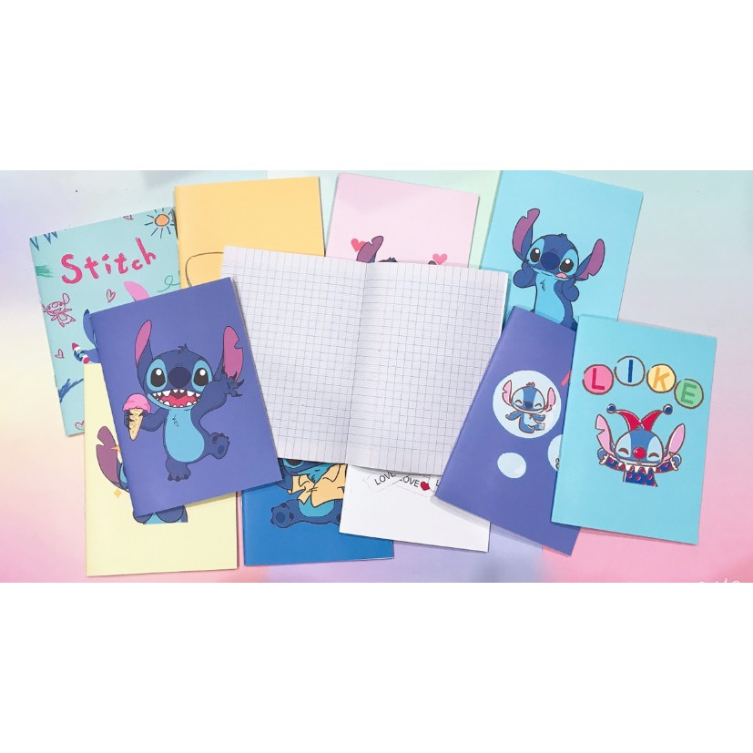 vở stitch ô ly S6I42 tập ôly thời trang dễ thương