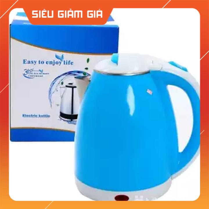 Ấm Đun Nước Siêu Tốc 2 Lớp Cách Nhiệt 1.8L Công Suất 1800W (Giao màu ngẫu nhiên)