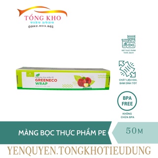 Màng bọc thực phẩm, màng bọc thực phẩm co giãn PE Eco green KT.