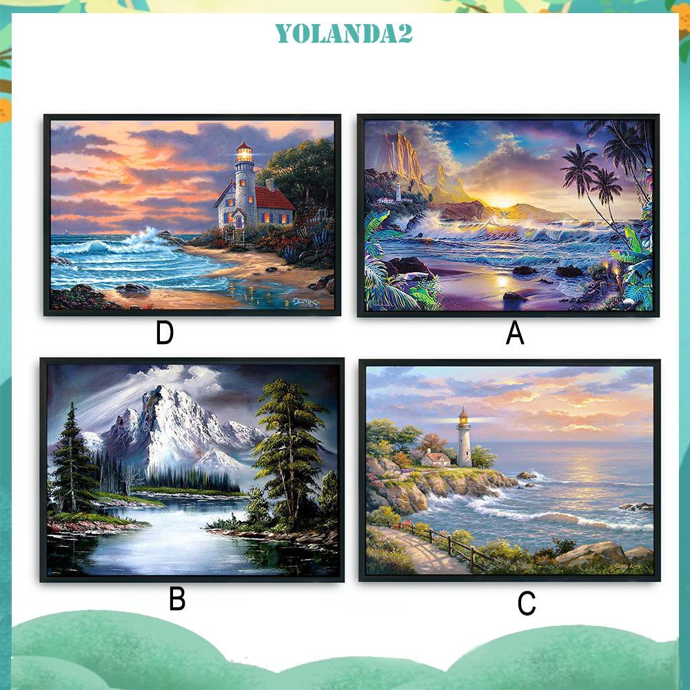 Bộ Tranh Thêu Chữ Thập Tự Làm 11ct 50x40cm