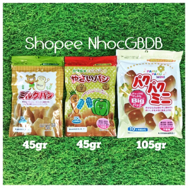 Bánh mì tươi Canet cho bé 10m+ gói 45g (Nhật Bản) date T9/23