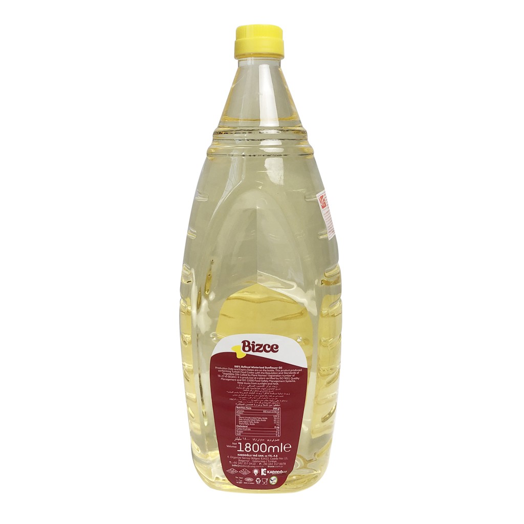 [HÀNG CHÍNH HÃNG] Dầu Hướng Dương Bizce Thổ Nhĩ Kỳ 1800ml