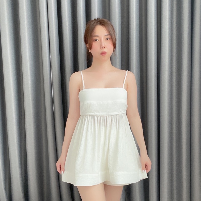 ÁO 2 DÂY TƠ HD PARIS DÁNG BABYDOLL RẤT XINH VNXK ĐẸP
