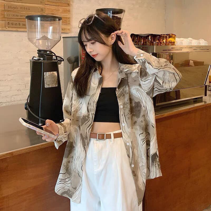 COMBO 3IN1 Sản Phẩm Áo Sơ Mi Loang, Áo Quây, Quần Đũi Xước. Vải Bao Xịn Đẹp. | BigBuy360 - bigbuy360.vn