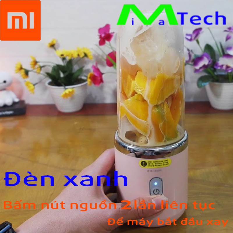 Máy xay sinh tố cầm tay Xiaomi Deerma 2 lưỡi mạnh mẽ nhỏ gọn, tiện lợi, công suất cao, sạc USB mọi lúc mọi nơi