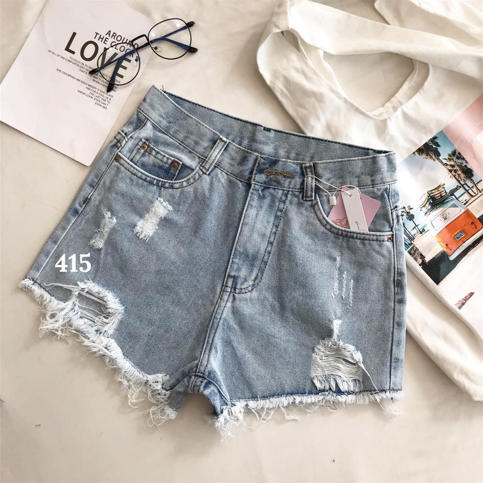 free [HOT] QUẦN SHORT JEANS XANH DƯƠNG (DENIM) - FIINSTORE (Đọc mô tả để lựa size) giá sốc