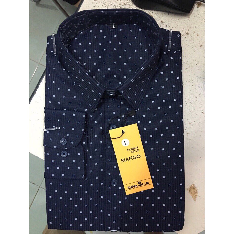 Áo sơ mi nam dài tay áo kiểu Đẹp công sở hàn quốc Sơ mi nam Họa Tiết LSM0024