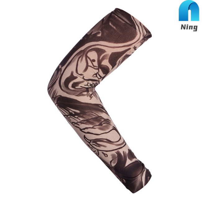 Bộ 6 Găng Tay Chống Tia Uv Họa Tiết Xăm Hình Sáng Tạo Dành Cho Hoạt Động Thể Thao Ngoài Trời