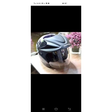 Mũ Honda 3/4 chính hãng Bảng số trước