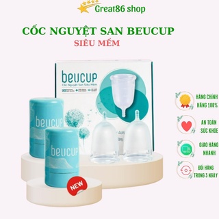 Cốc nguyệt san BeUcup Great86 Beucup làm từ silicon y tế Đức tiêu chuẩn FDA Hoa Kỳ siêu mềm 1 size duy nhất