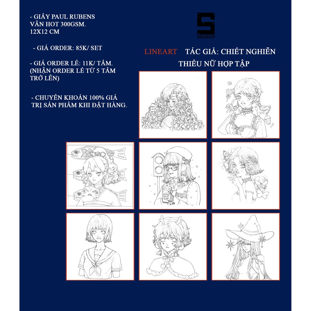 Lineart tranh tô màu phần 3.
