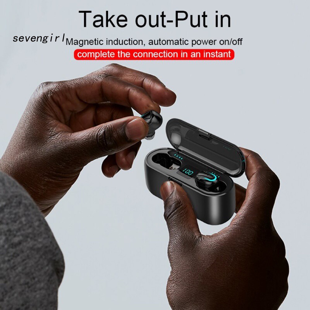 Tai Nghe Nhét Tai Không Dây Q32-1 Tws Kết Nối Bluetooth 5.0 Kèm Hộp Sạc