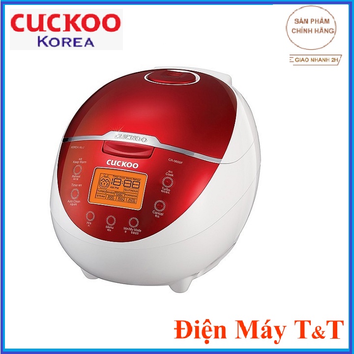 [Mã ELHADEV giảm 4% đơn 300K] Nồi Cơm Điện Cuckoo CR-0655F (1.08 Lít)