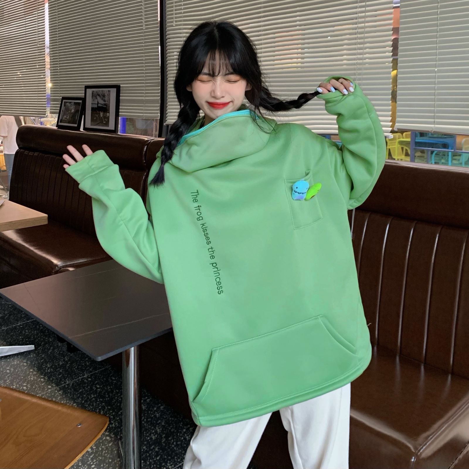 Áo Hoodie Nữ Kiểu Dáng Thời Trang Phong Cách Hàn Quốc | BigBuy360 - bigbuy360.vn