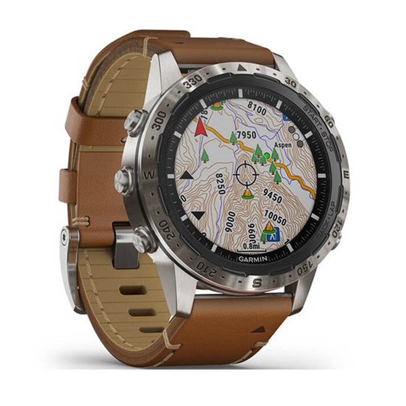 Đồng Hồ Thông Minh Garmin MARQ Expedition Sea được làm từ titan và sapphire mang đến một sản phẩm bền mãi với thời gian