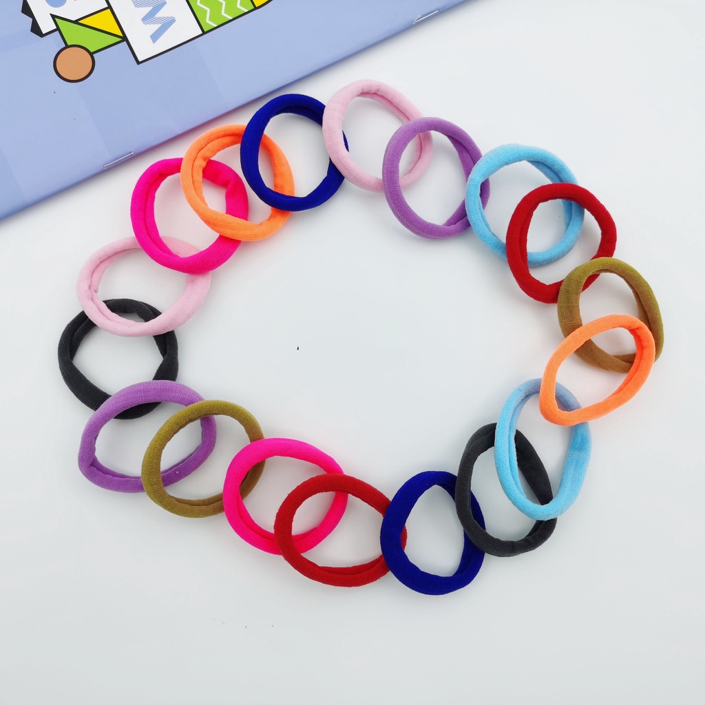 1 Dây Cột Tóc Cao Su Nhiều Màu Cho Bé Gái