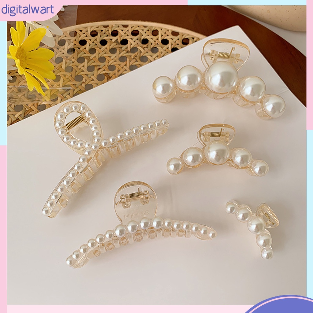 Kẹp tóc càng cua đính ngọc trai nhân tạo thời trang cho nữ