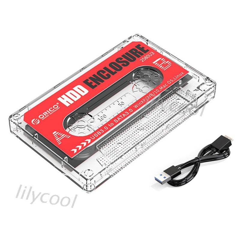 Vỏ Ổ Cứng Trong Suốt Orico 2580u3 2.5 '' Usb3.0 Hdd Ssd | BigBuy360 - bigbuy360.vn