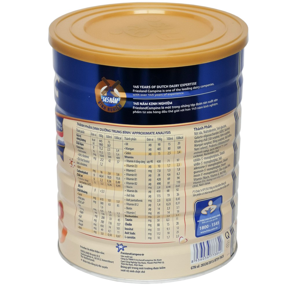 SỮA BỘT FRISOLAC GOLD 3 1.5KG