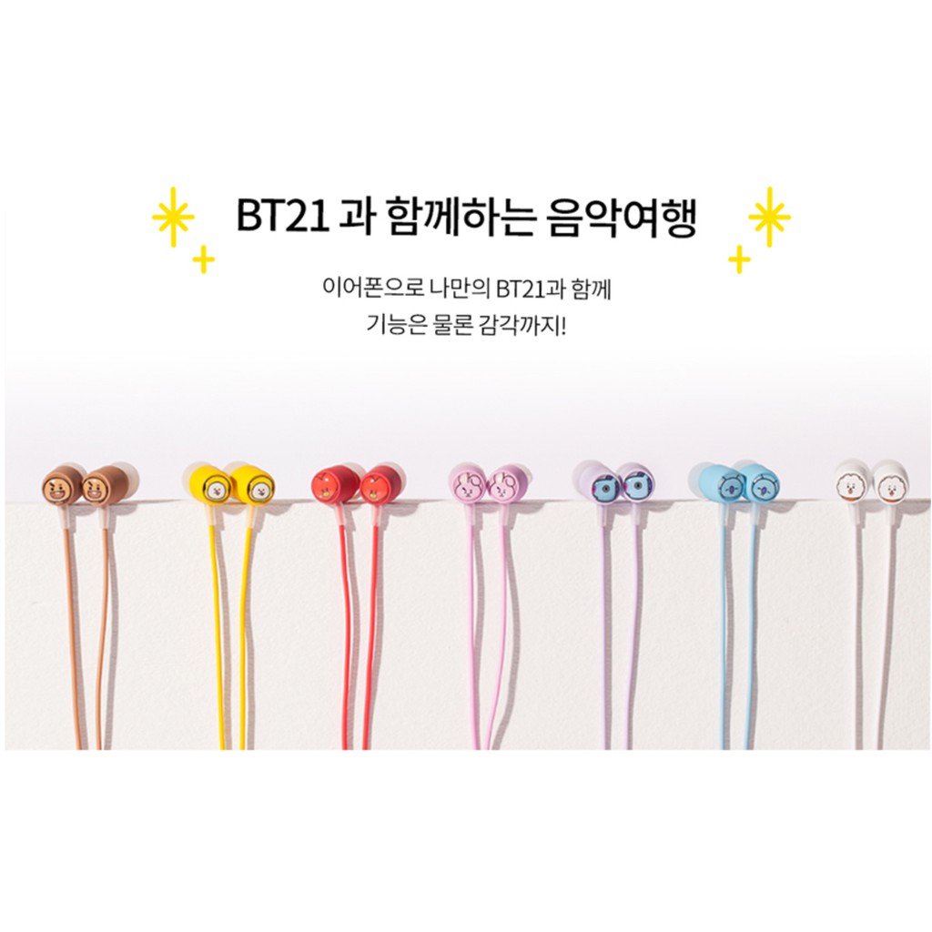 [BT21] Tai nghe có dây nhập khẩu chính hãng BT21 Royche