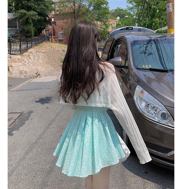 Xiaozhainv Áo Khoác Cardigan Dệt Kim Tay Dài Chống Nắng Thanh Lịch Thời Trang Cho Nữ