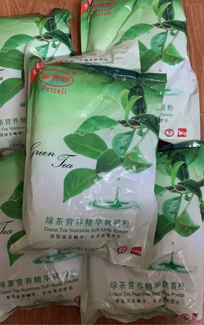 1kg Mặt Nạ Trà Xanh Dưỡng Ẩm Đẹp Da