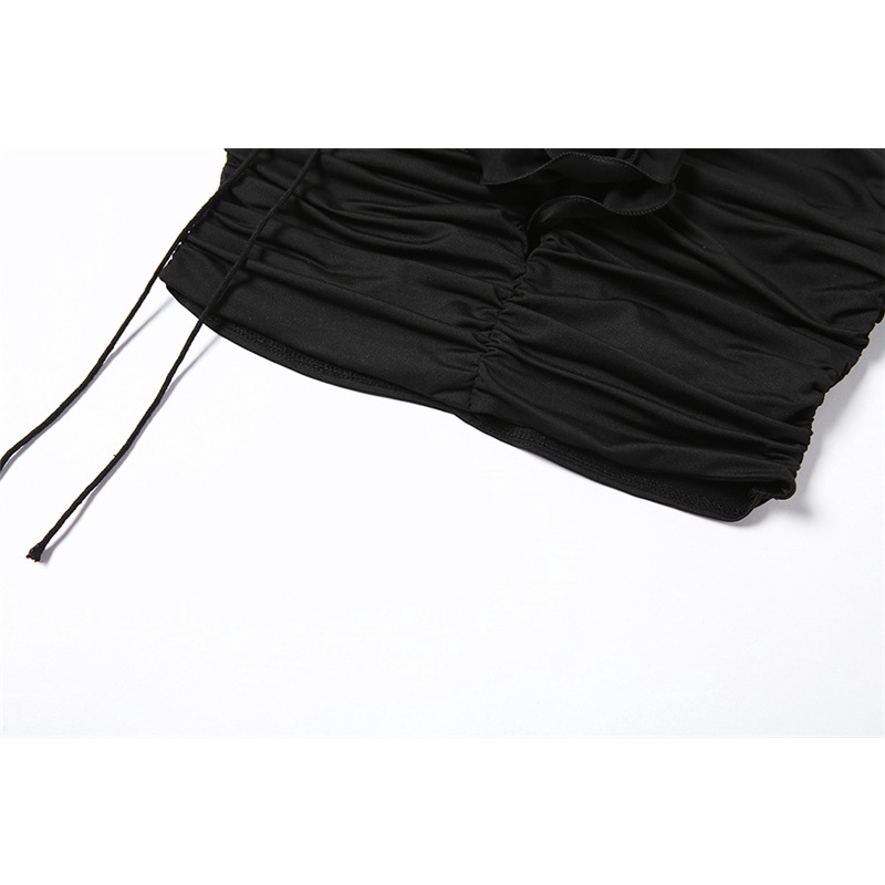 DUNEA Áo Hai Dây Họa Tiết Hoa Thời Trang Cho Nữ