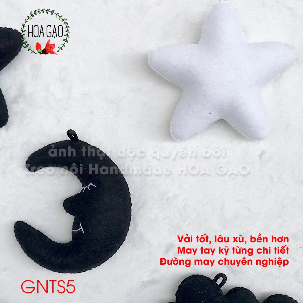 Đồ chơi trẻ sơ sinh, nôi em bé HOA GẠO GNTS5 vải mềm,đường may đẹp handmade