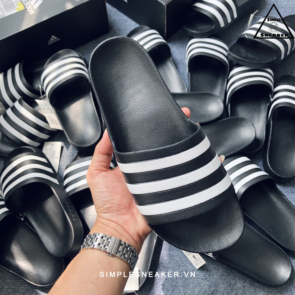 Dép Adidas Aqua Chống Nước Chính Hãng FREESHIP Adidas Aqua Slide  - Dép Nam Quai Ngang Adidas Đúc Nguyên Khối