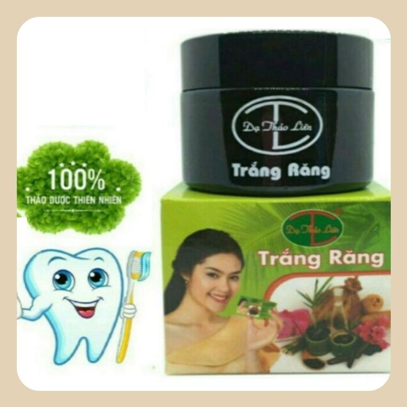 Bột đánh trắng răng thiên nhiên than dừa Dạ Thảo Liên tẩy sạch các vết ố vàng, xỉn màu lâu ngày