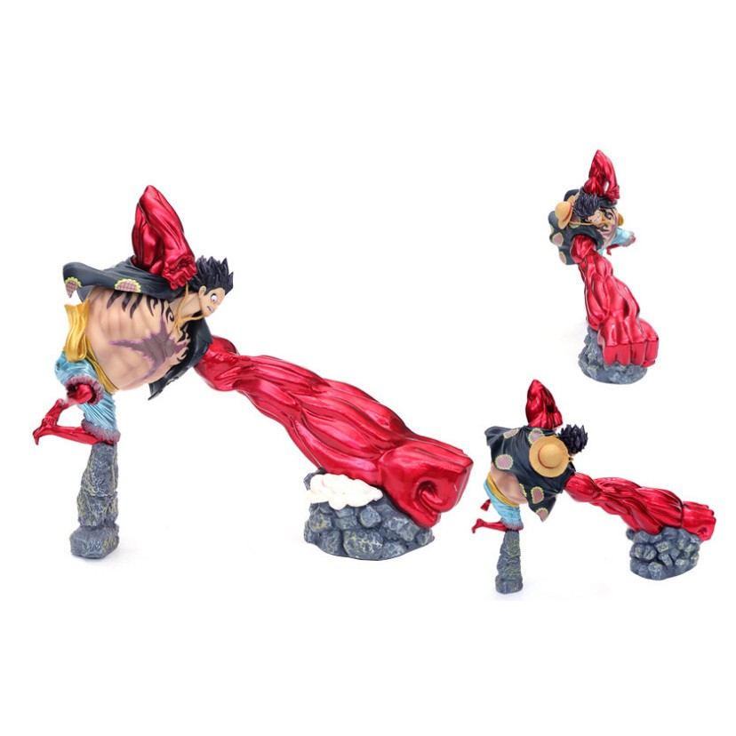 Mô hình Luffy gear 4 One piece tay to tung nắm đấm cao 23cm