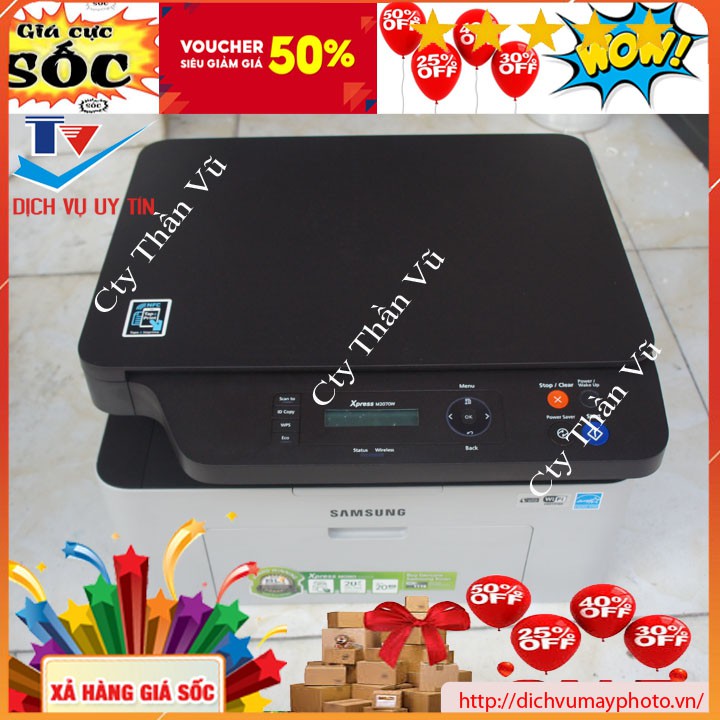 Máy in cũ đa năng Samsung Xpress M2070W M2060W hộp mực mới hàng like new - Máy in cũ Thần Vũ | BigBuy360 - bigbuy360.vn