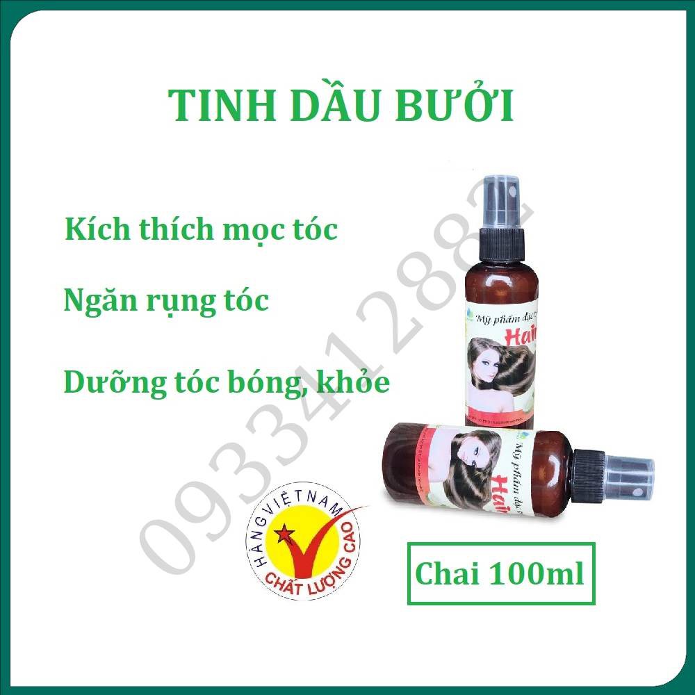 Tinh dầu bưởi 100ml chính hãng Ngân Bình kích thích mọc tóc, tóc dài nhanh, giảm gãy rụng