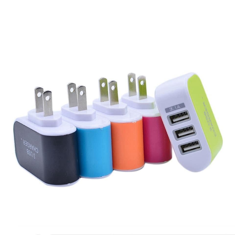 Củ Sạc 3 Cổng USB Sạc Điện Thoại ĐA NĂNG TIỆN DỤNG💥SIÊU HOT💥